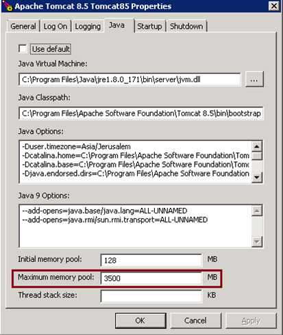 verizon email apache tomcat error message